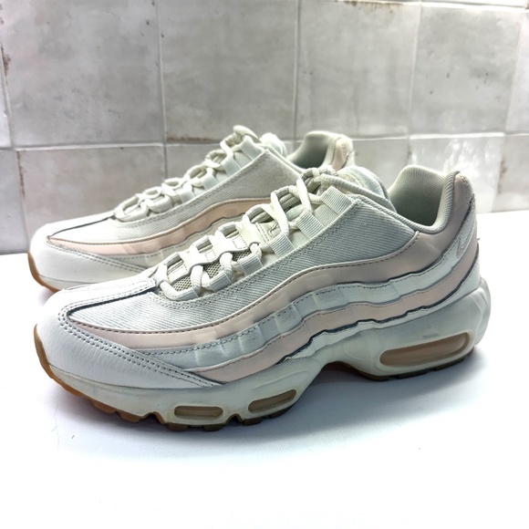 Nike Air Max 95 Sail Guava Ice Gum Light Brown Sole Womens EUC 8.5 - Picture 7 of 9